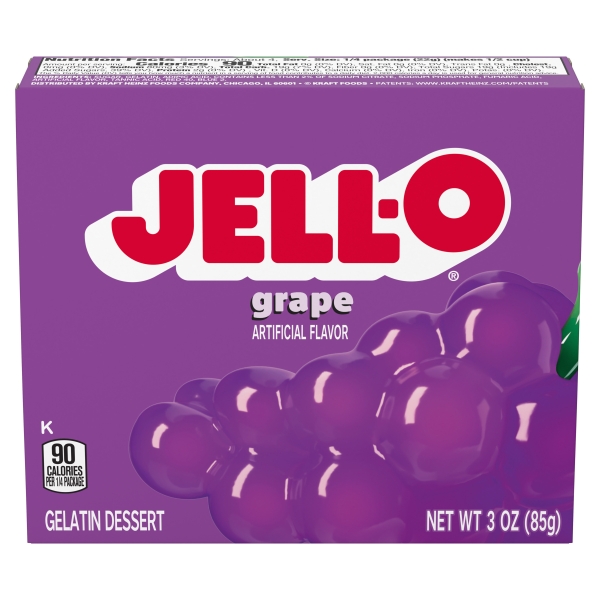 Jell-o Gelatin Grape 24x85gr