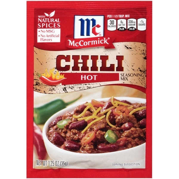 McCormick Chili Hot Seasoning Mix 12x35gr