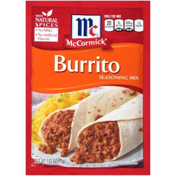 McCormick Burrito Seasoning Mix 12x46gr