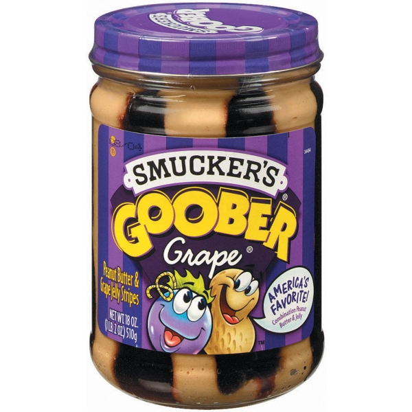 Smucker's Goober Peanut Butter & Grape Jelly Stripes 12x510gr