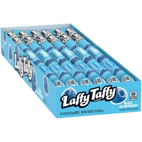 Laffy Taffy Blue Raspberry Rope Chewy Candy 24x23gr