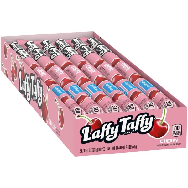 Laffy Taffy Cherry Rope Chewy Candy 24x23gr