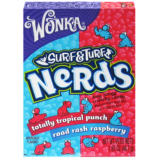 Wonka Nerds Surf Turf 24x46gr
