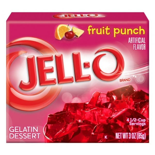 Jell-o Gelatin Fruit Punch 24x85gr