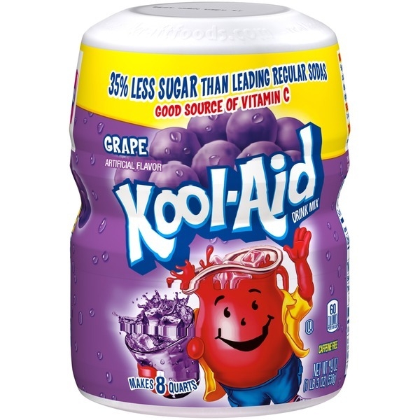 Kool Aid Grape Drink Mix 8qt 12x538gr