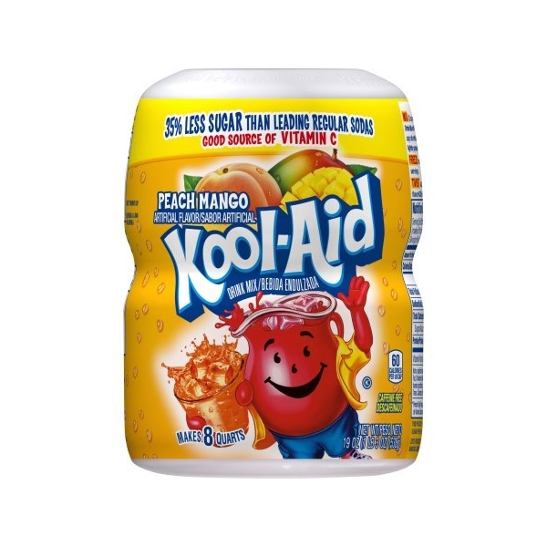 Kool Aid Peach Mango Drink Mix 8qt 12x538gr