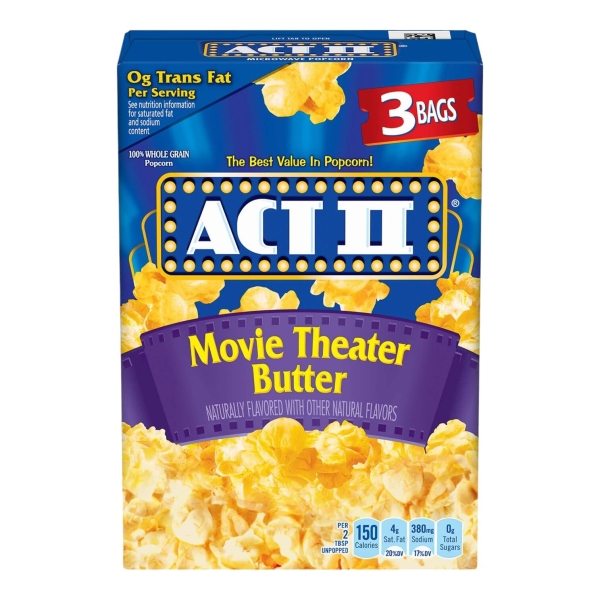 ACT II Movie Theater Butter Microwave Popcorn 12x234gr