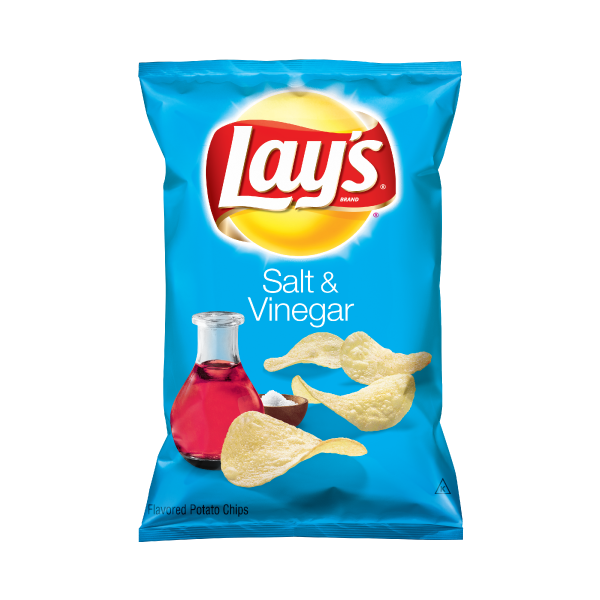 Lay's Salt & Vinegar Flavored Potato Chips 12x184gr