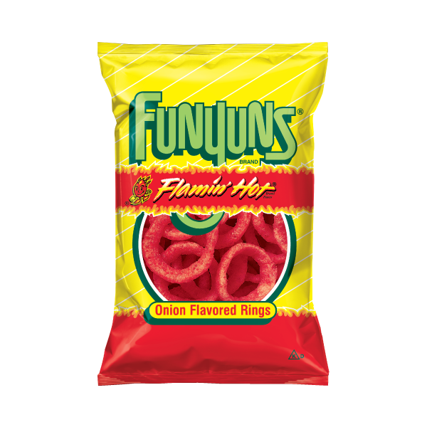 FunYuns Flamin'Hot Onion Flavored Rings 8x163gr