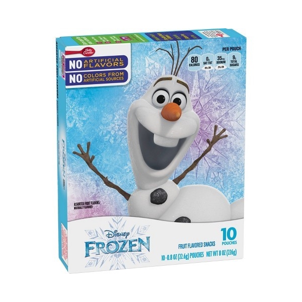 Betty Crocker Frozen II Fruit Flavored Snacks 8x226gr