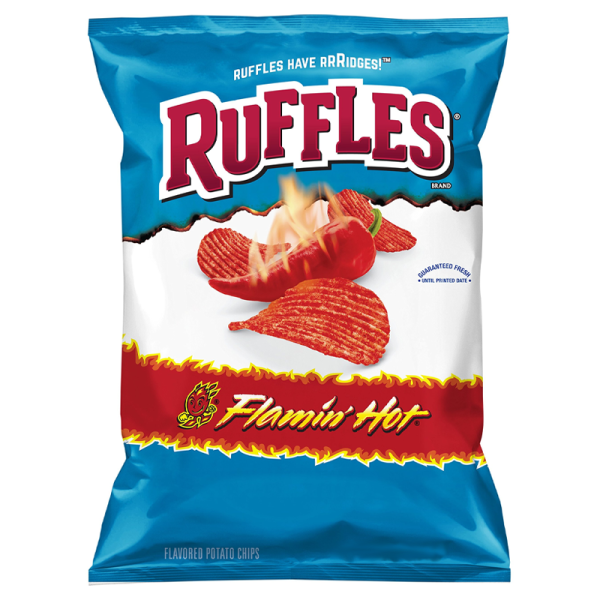 Ruffles Flamin' Hot Potato Chips 15x184gr