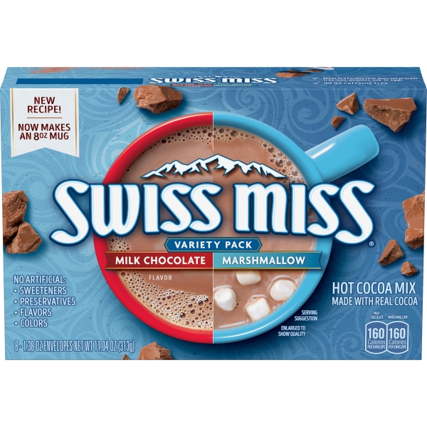 Swiss Miss Variety Pack Hot Chocolate Mix 8x313gr
