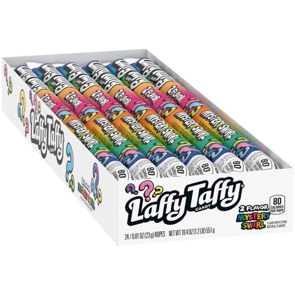 Laffy Taffy Mystery Swirl Rope Chewy Candy 24x23gr