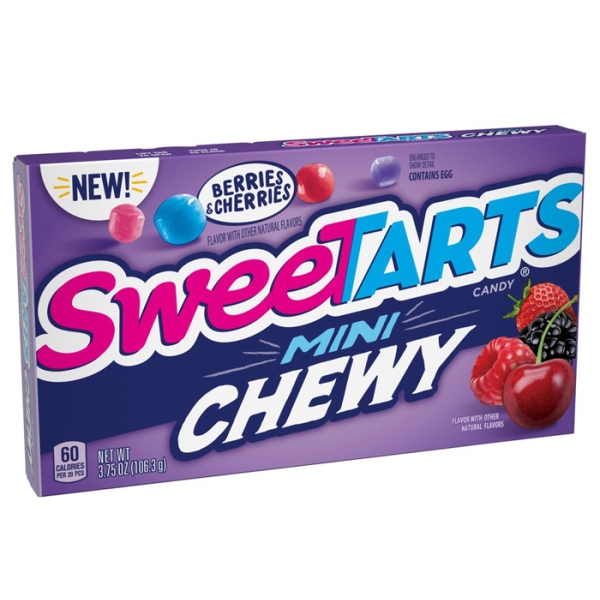 Sweetarts Mini Chewy Berries & Cherries 12x106gr