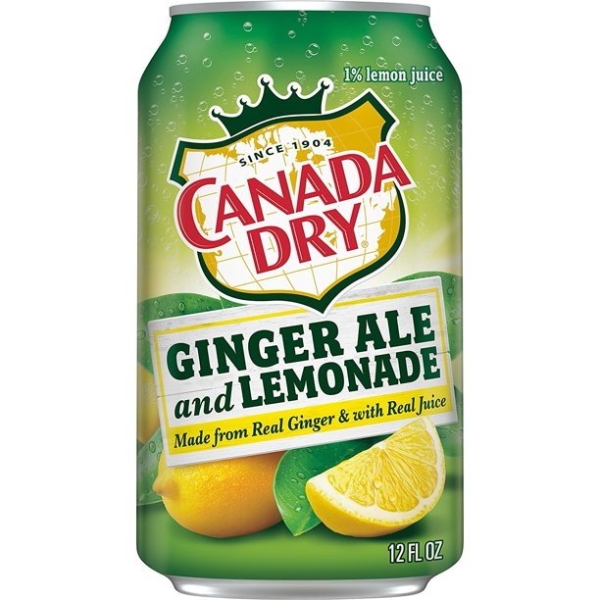 Canada Dry Ginger Ale & Lemonade 12x355ml