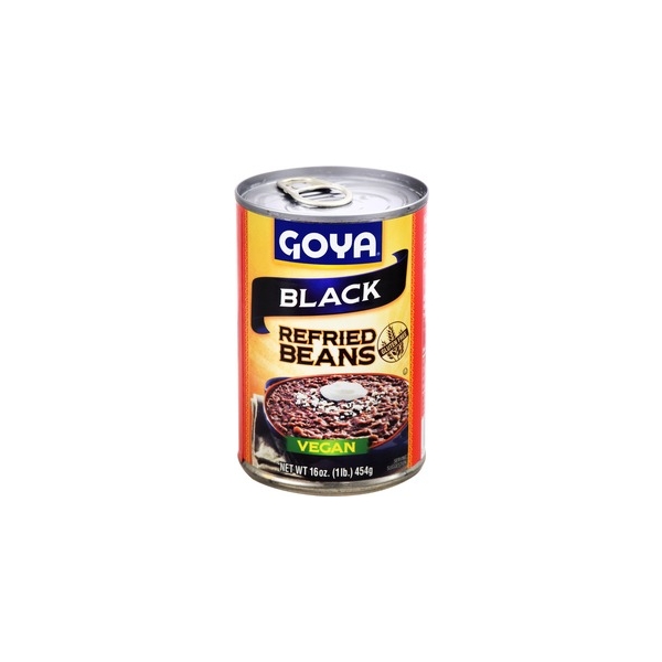 Goya Black Refried Beans 12x454gr