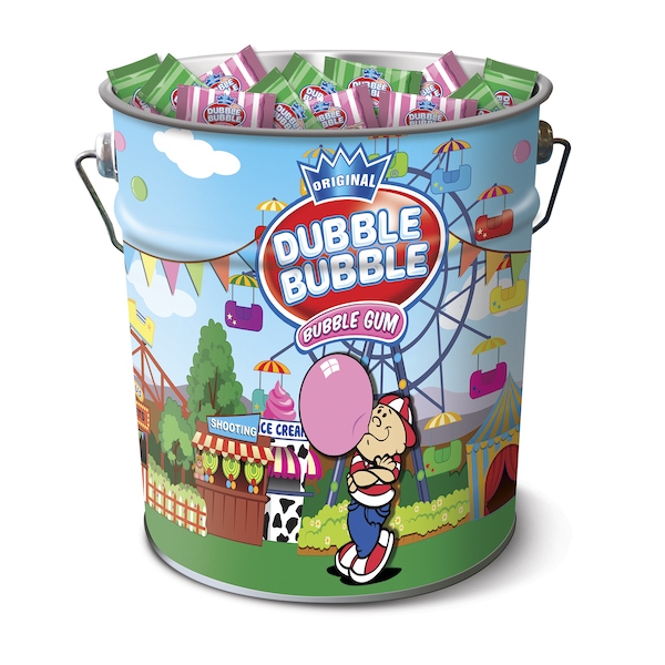 Dubble Bubble Chewing Gum Tin (250pcs) 4x1125gr