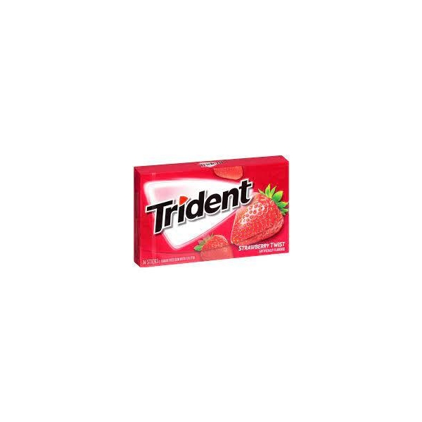 Trident Strawberry Sugar Free Chewing Gum 12x320gr