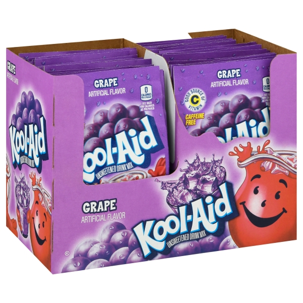 Kool-Aid Unsweetened 2QT Grape 48x4gr