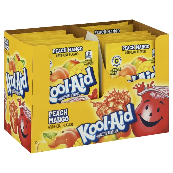 Kool-Aid Unsweetened 2QT Peach Mango 48x4gr