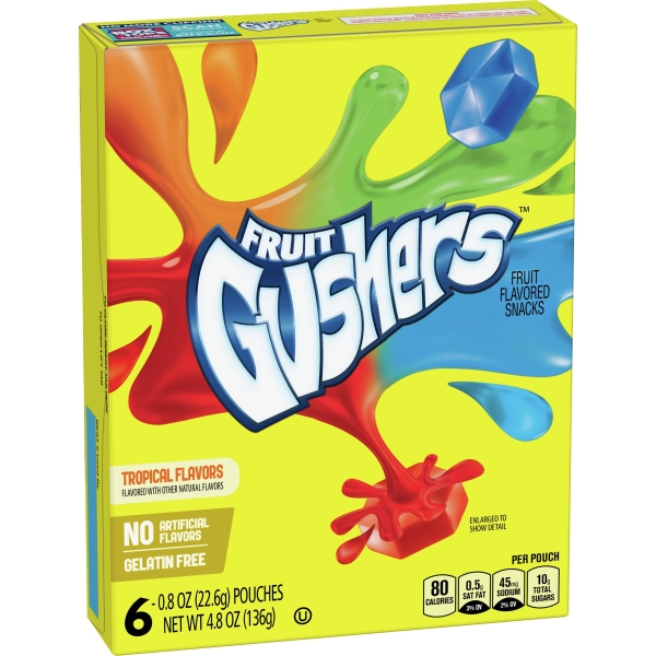Betty Crocker Fruit Gushers Tropical 10x136gr
