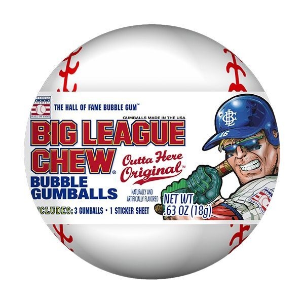 Big League Baseball Novelty Bubble Gum 12x18gr