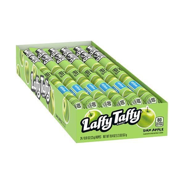 Laffy Taffy Sour Apple Rope Chewy Candy 24x23gr