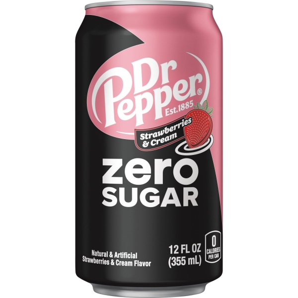 Dr Pepper Zero Strawberries & Cream 12x355ml