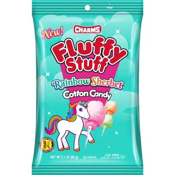 Charms Fluffy Stuff Rainbow Sherbet Cotton Candy 24x60gr
