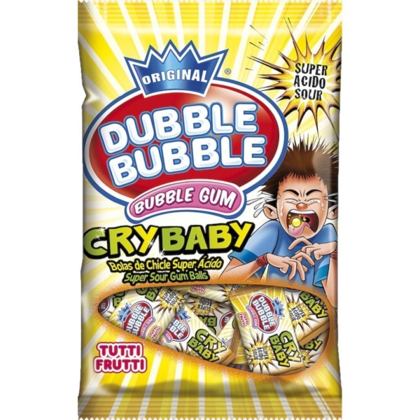 Dubble Bubble Cry Baby Super Sour Bubble Gum 12x85gr