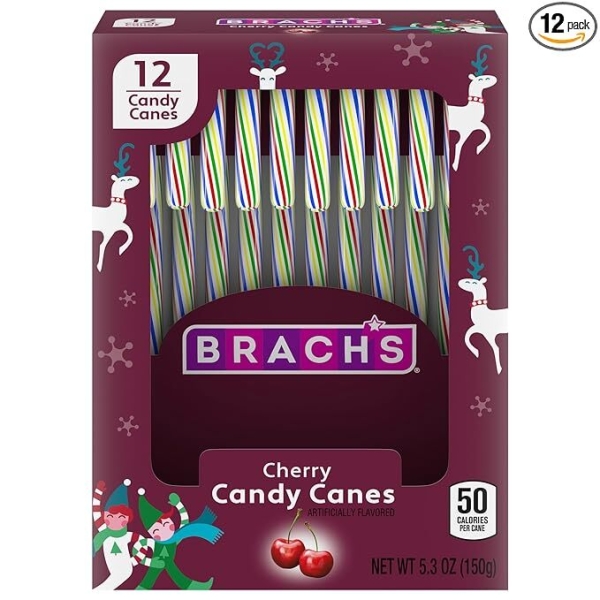 Brach's Cherry Candy Canes 12ct 24x150gr