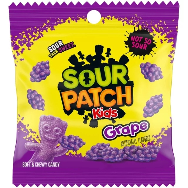 Sour Patch Kids Grape (Peg bag) 12x101gr