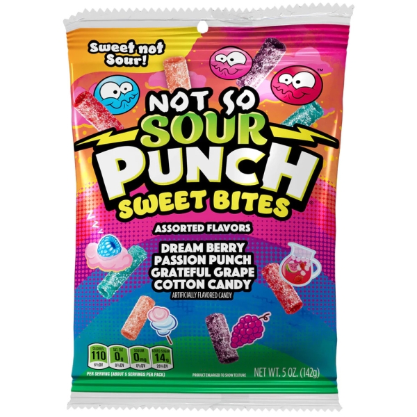 Sour Punch Sweet Bites (peg bag) 12x140gr
