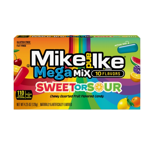 Mike & Ike Mega Mix Sweet Or Sour (theaterbox) 12x120gr