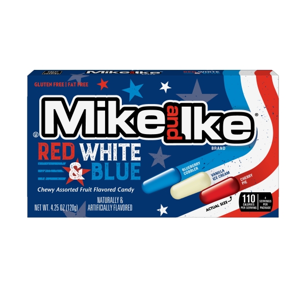 Mike & Ike Red. White & Blue (theaterbox) 12x120gr