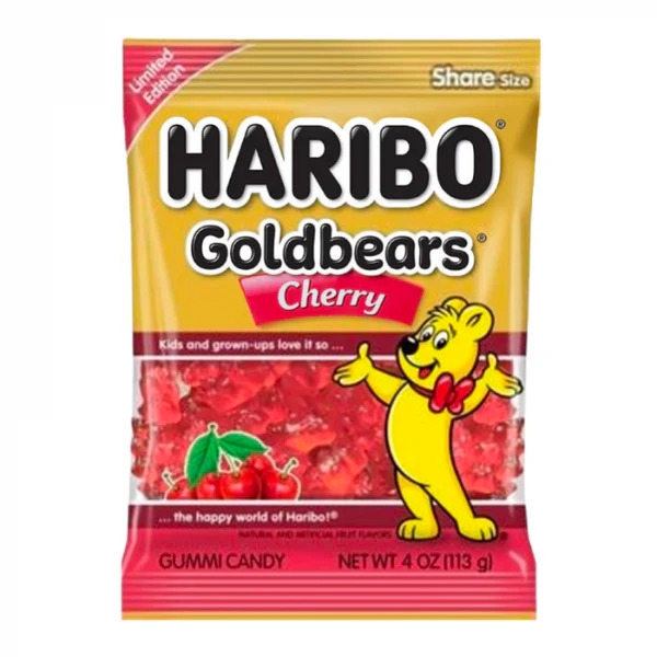 Haribo Goldbears Cherry (Peg Bag) 12x113gr