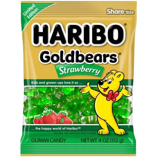 Haribo Goldbears Strawberry (Peg Bag) 12x113gr