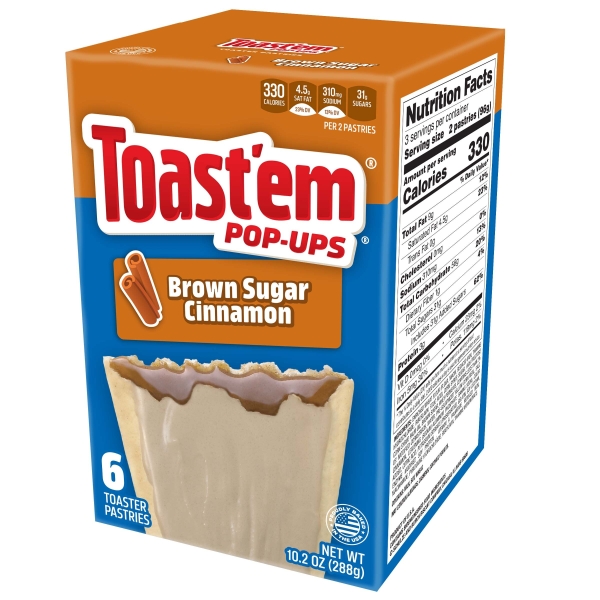 Toast'em Pop-Ups Frosted Brown Sugar Cinnamon 12x288gr