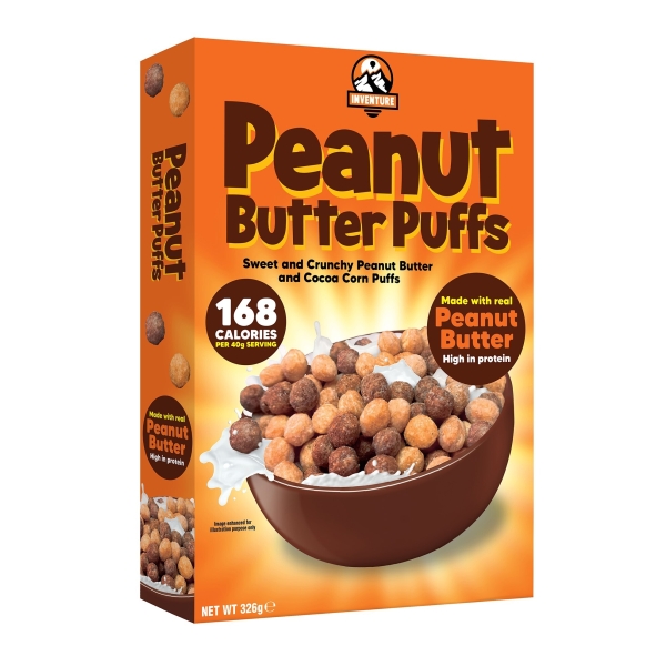 Inventure Peanut Butter Puffs Cereal 14x326gr