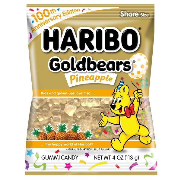Haribo Goldbears Pineapple (Peg Bag) 12x113gr