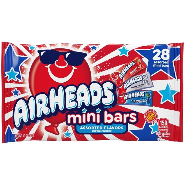 Airheads Red White & Blue (laydown bag) 12x340gr