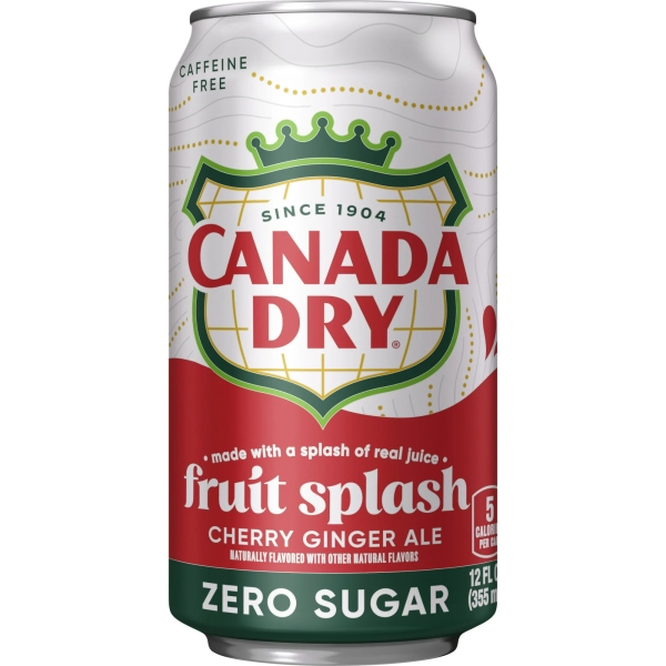Canada Dry Zero Sugar Cherry Ginger Ale 12x355ml