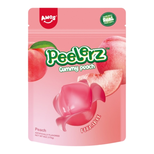 Amos Peelerz Gummy Peach 12x170gr