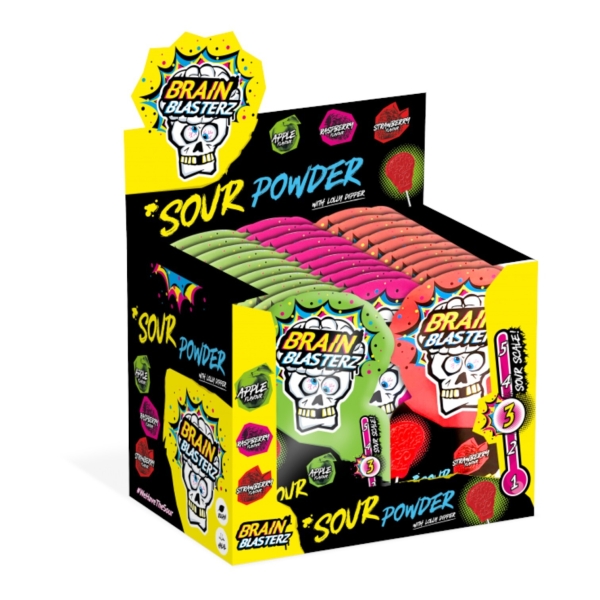 Brain Blasterz Sour Powder Lolly Dipper 30x10gr