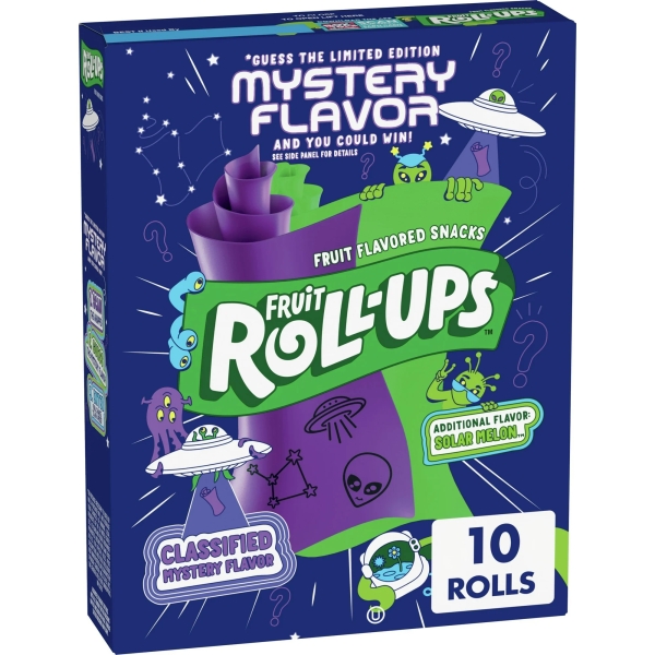Fruit Roll-Ups Space Mystery Flavor and Solar Melon 10x141gr