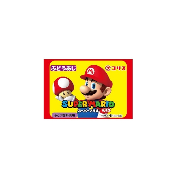 Super Mario Chewing Gum Grape Flavor 55x6gr