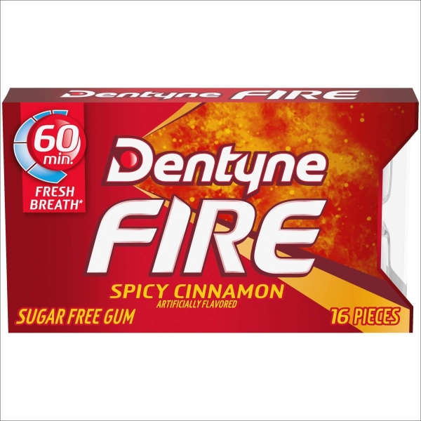 Dentyne Fire Cinnamon Sugar Free Gum 9x24gr