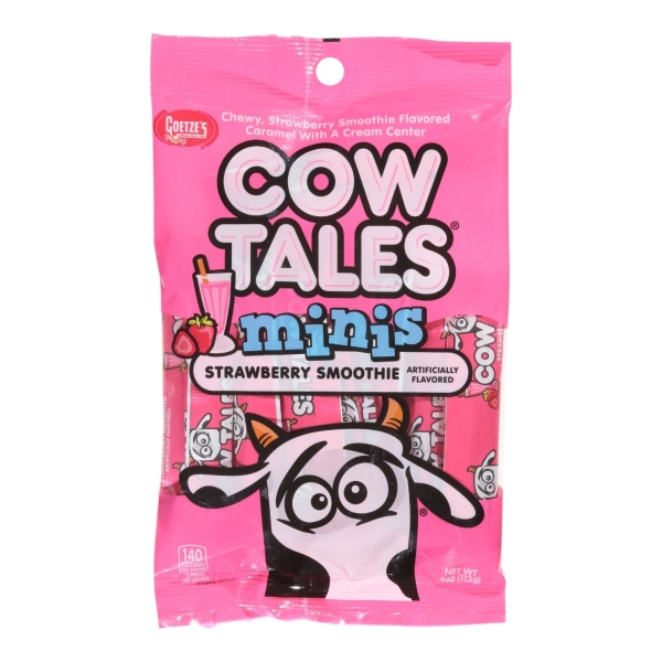 Goetze's Strawberry Smoothie Cow Tales Mini's (peg bag) 9x113gr