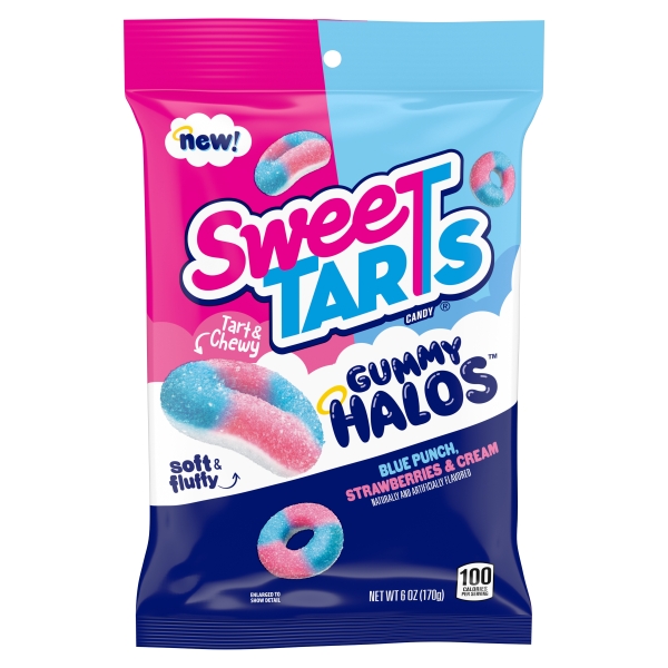 Sweetarts Gummy Halos Peg Bag 12x170gr