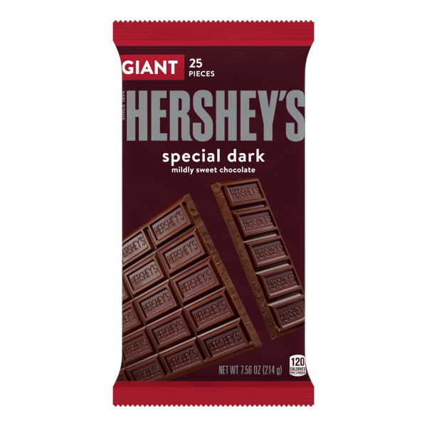 Hershey's Special Dark Mildly Sweet Chocolate Giant Bar 12x214gr